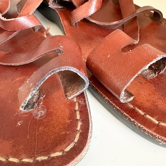 Leather Al Badawi Camel Sandals Hand Made in Jerusalem Sz 44 (10.5-11) - Picture 3 of 5